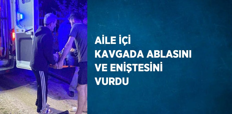 AİLE İÇİ KAVGADA ABLASINI VE ENİŞTESİNİ VURDU