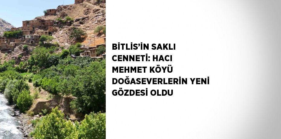 BİTLİS’İN SAKLI CENNETİ: HACI MEHMET KÖYÜ DOĞASEVERLERİN YENİ GÖZDESİ OLDU