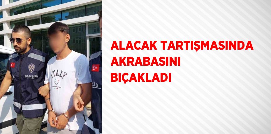 ALACAK TARTIŞMASINDA AKRABASINI BIÇAKLADI