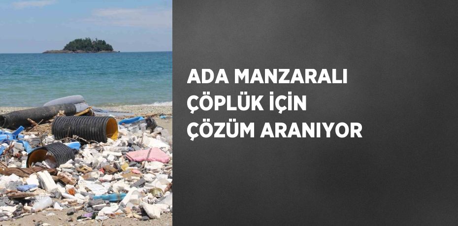 ADA MANZARALI ÇÖPLÜK İÇİN ÇÖZÜM ARANIYOR