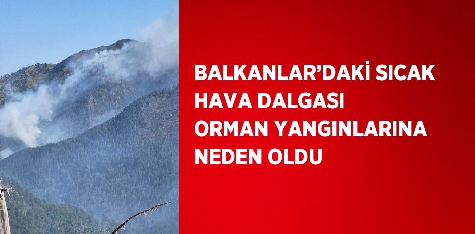 BALKANLAR’DAKİ SICAK HAVA DALGASI ORMAN YANGINLARINA NEDEN OLDU