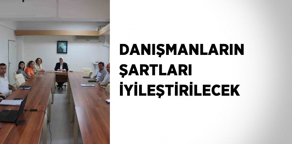 DANIŞMANLARIN ŞARTLARI İYİLEŞTİRİLECEK