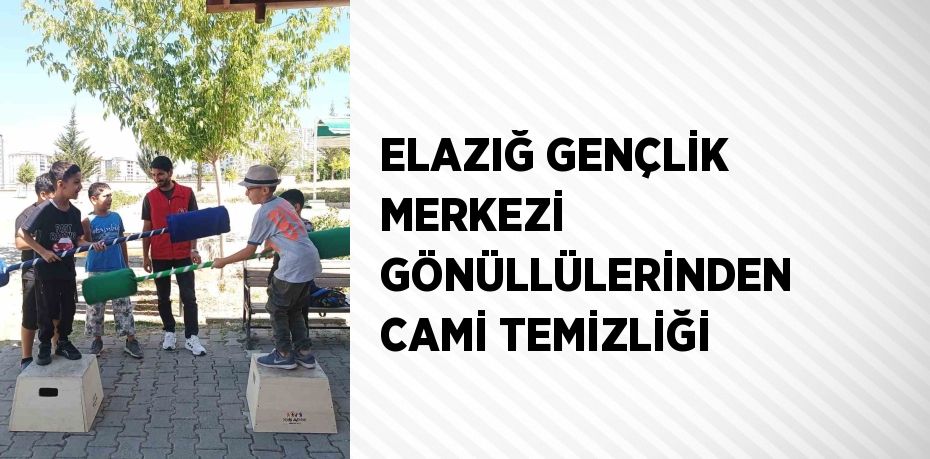 ELAZIĞ GENÇLİK MERKEZİ GÖNÜLLÜLERİNDEN CAMİ TEMİZLİĞİ