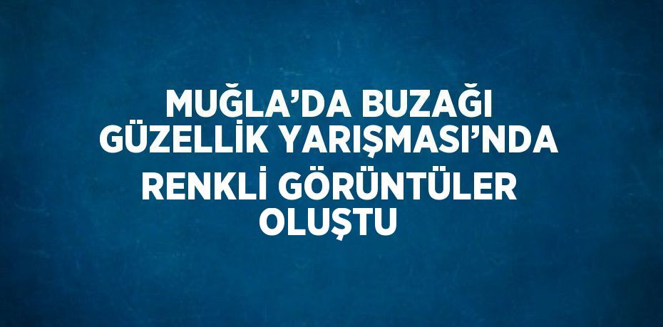 MUĞLA’DA BUZAĞI GÜZELLİK YARIŞMASI’NDA RENKLİ GÖRÜNTÜLER OLUŞTU