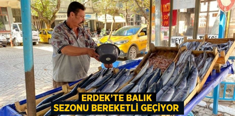 ERDEK’TE BALIK SEZONU BEREKETLİ GEÇİYOR