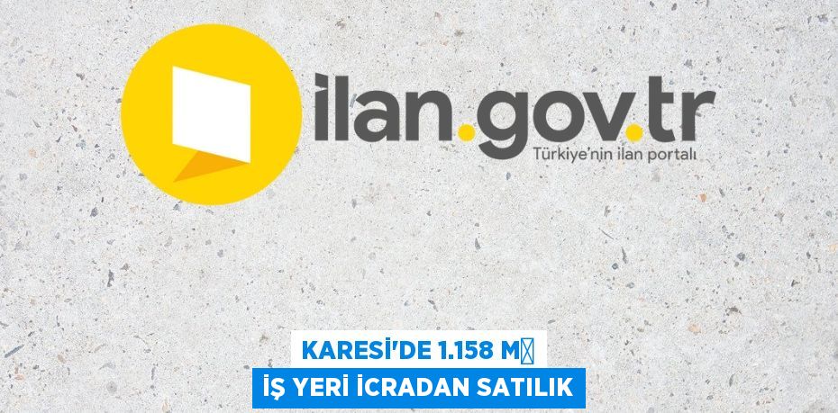 Karesi'de 1.158 m² iş yeri icradan satılık