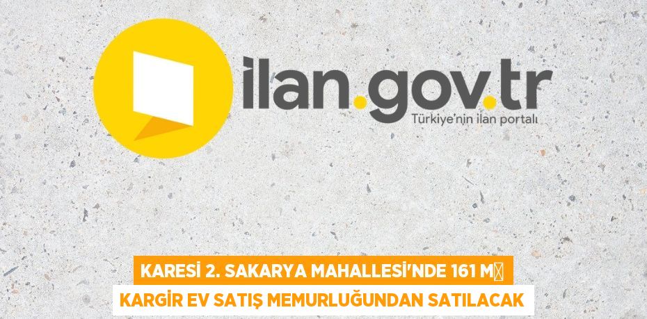 Karesi 2. Sakarya Mahallesi'nde 161 m² kargir ev satış memurluğundan satılacak