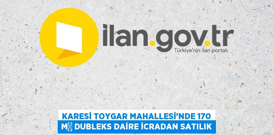 Karesi Toygar Mahallesi'nde 170 m² dubleks daire icradan satılık