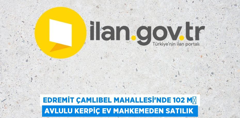 Edremit Çamlıbel Mahallesi'nde 102 m² avlulu kerpiç ev mahkemeden satılık