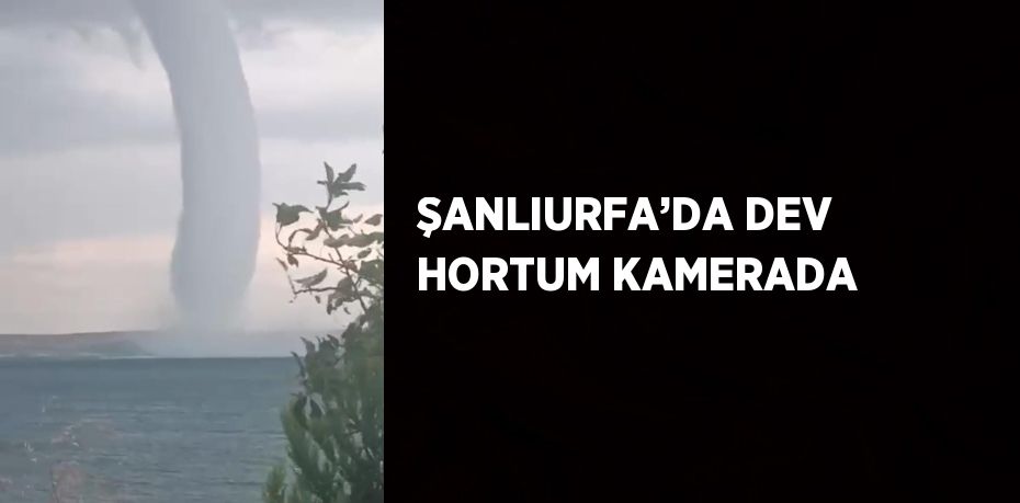 ŞANLIURFA’DA DEV HORTUM KAMERADA