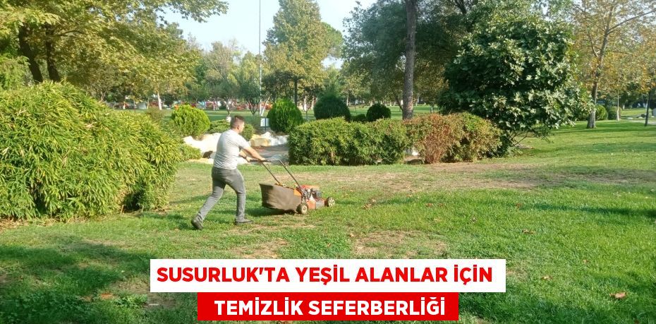 SUSURLUK'TA YEŞİL ALANLAR İÇİN   TEMİZLİK SEFERBERLİĞİ