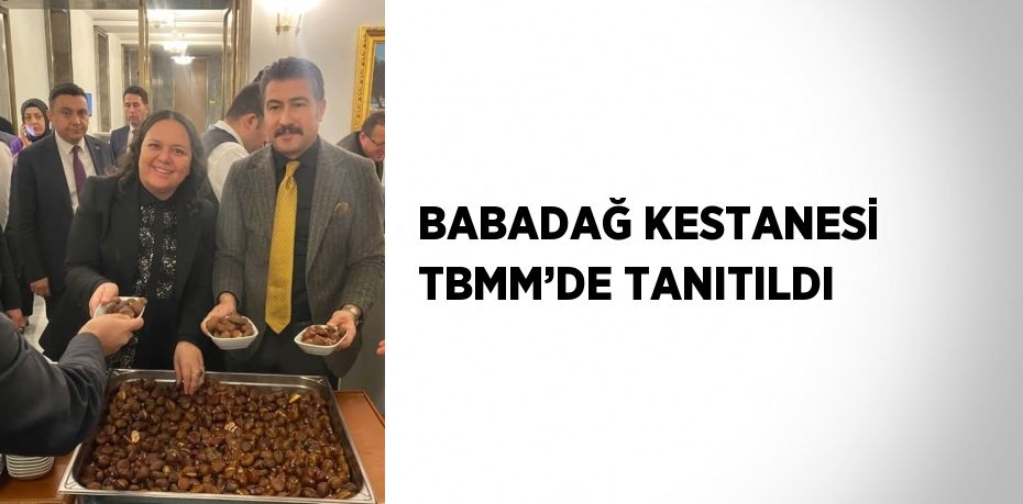 BABADAĞ KESTANESİ TBMM’DE TANITILDI