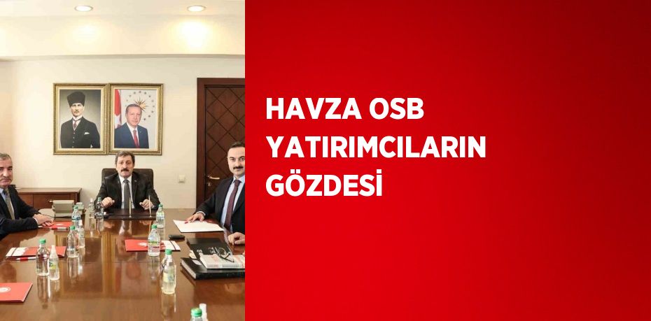 HAVZA OSB YATIRIMCILARIN GÖZDESİ