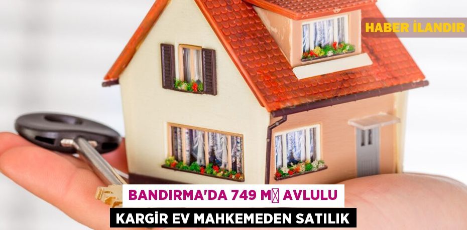 Bandırma'da 749 m² avlulu kargir ev mahkemeden satılık