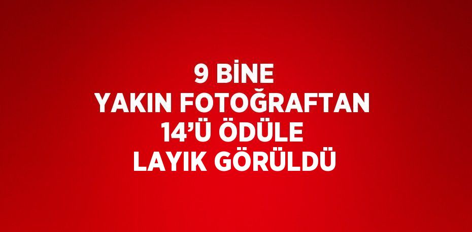 9 BİNE YAKIN FOTOĞRAFTAN 14’Ü ÖDÜLE LAYIK GÖRÜLDÜ