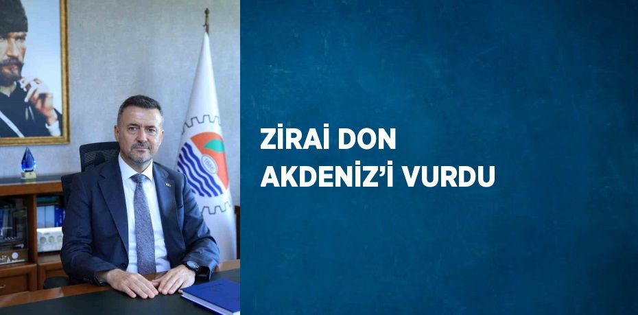 ZİRAİ DON AKDENİZ’İ VURDU