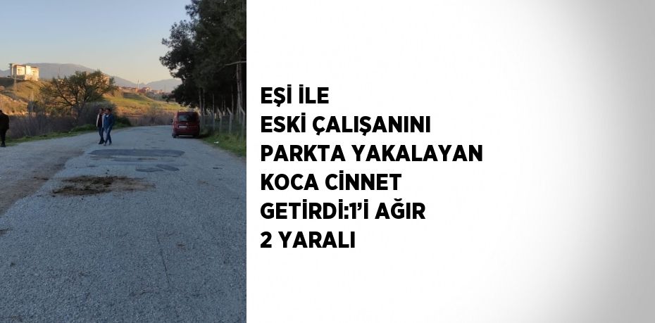 EŞİ İLE ESKİ ÇALIŞANINI PARKTA YAKALAYAN KOCA CİNNET GETİRDİ:1’İ AĞIR 2 YARALI