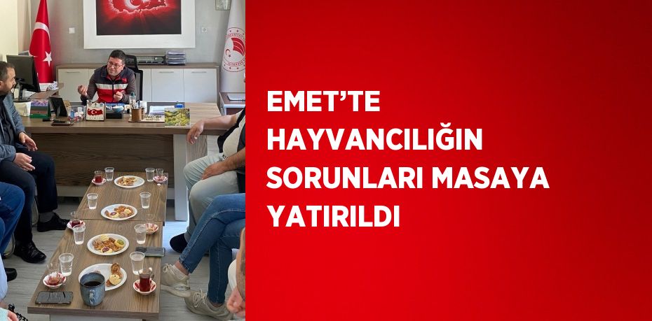 EMET’TE HAYVANCILIĞIN SORUNLARI MASAYA YATIRILDI