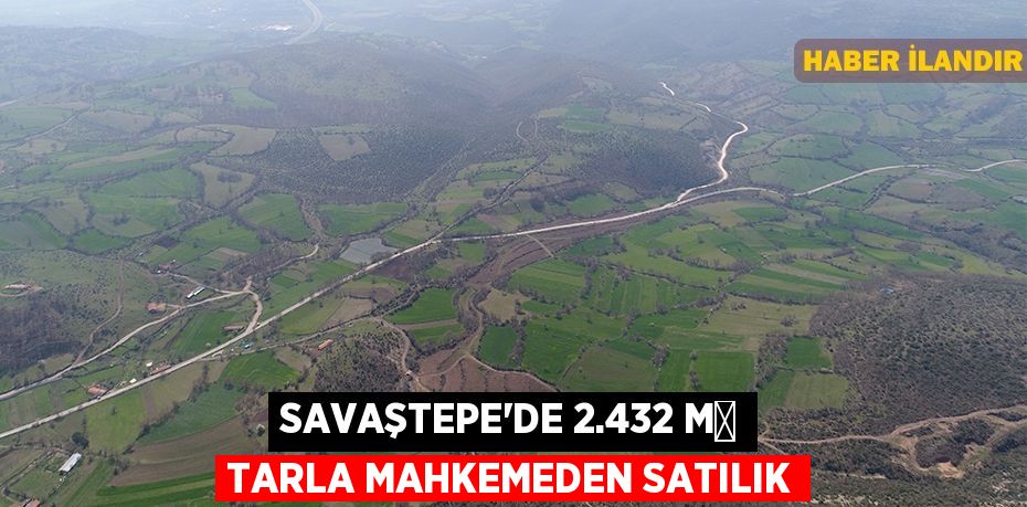 Savaştepe'de 2.432 m² tarla mahkemeden satılık