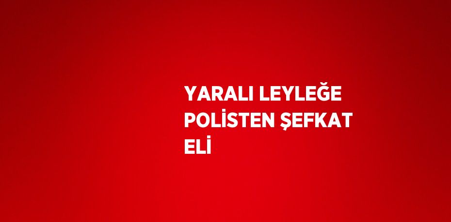 YARALI LEYLEĞE POLİSTEN ŞEFKAT ELİ