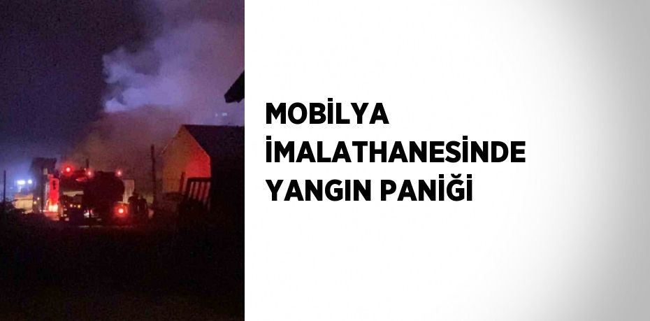 MOBİLYA İMALATHANESİNDE YANGIN PANİĞİ
