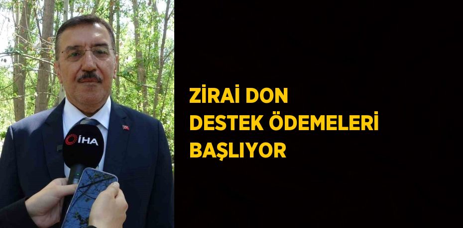 ZİRAİ DON DESTEK ÖDEMELERİ BAŞLIYOR