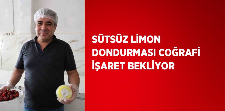 SÜTSÜZ LİMON DONDURMASI COĞRAFİ İŞARET BEKLİYOR