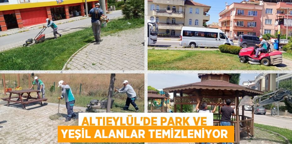 ALTIEYLÜL’DE PARK VE YEŞİL ALANLAR TEMİZLENİYOR