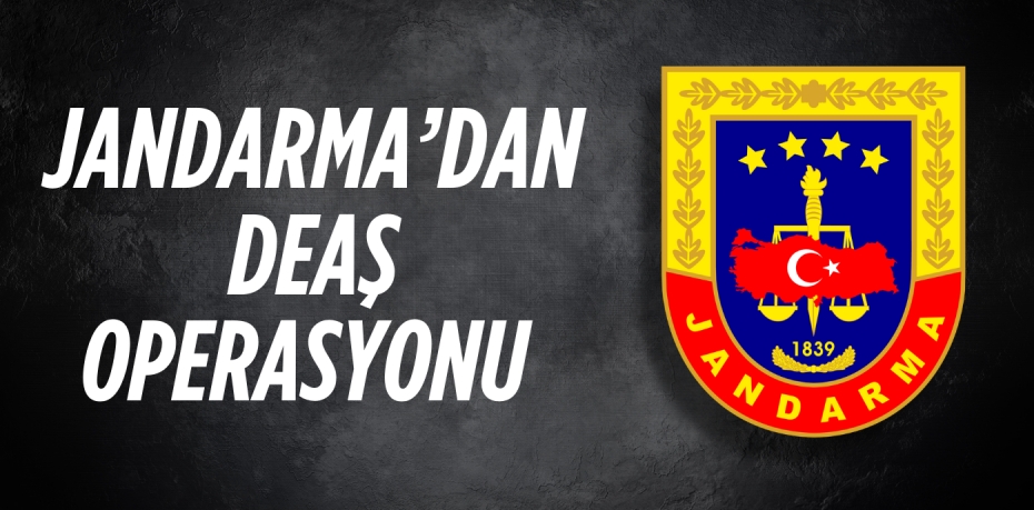 JANDARMA’DAN DEAŞ OPERASYONU