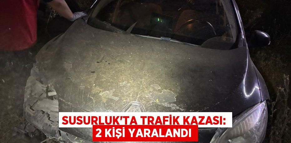 SUSURLUK’TA TRAFİK KAZASI: 2 KİŞİ YARALANDI