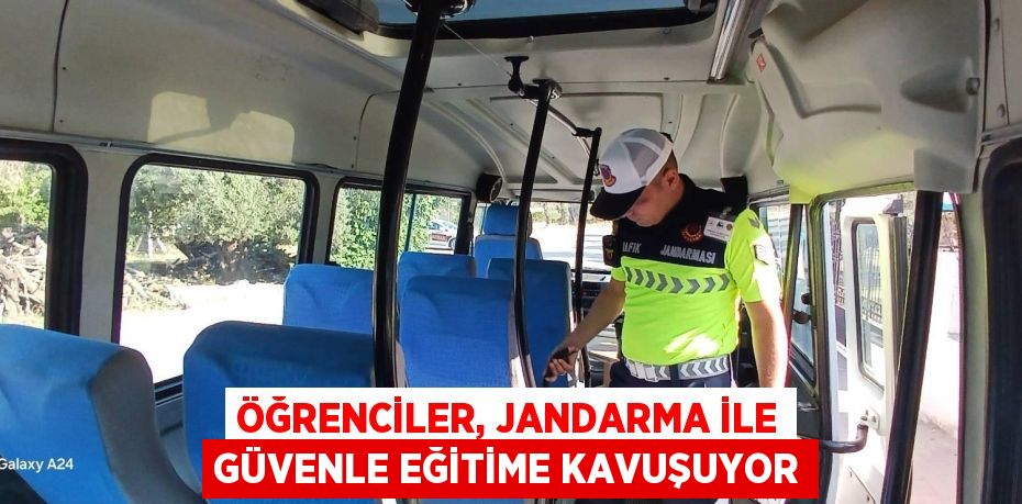 Öğrenciler, jandarma ile güvenle eğitime kavuşuyor