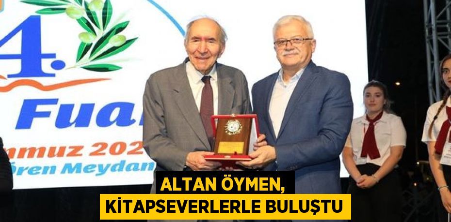 ALTAN ÖYMEN, KİTAPSEVERLERLE BULUŞTU