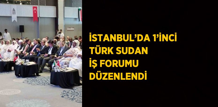 İSTANBUL’DA 1’İNCİ TÜRK SUDAN İŞ FORUMU DÜZENLENDİ