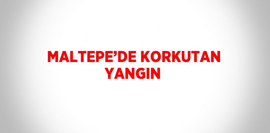 MALTEPE’DE KORKUTAN YANGIN