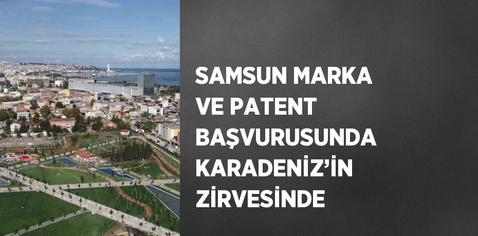 SAMSUN MARKA VE PATENT BAŞVURUSUNDA KARADENİZ’İN ZİRVESİNDE