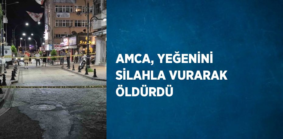 AMCA, YEĞENİNİ SİLAHLA VURARAK ÖLDÜRDÜ