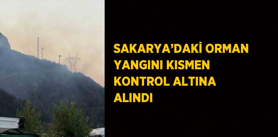 SAKARYA’DAKİ ORMAN YANGINI KISMEN KONTROL ALTINA ALINDI