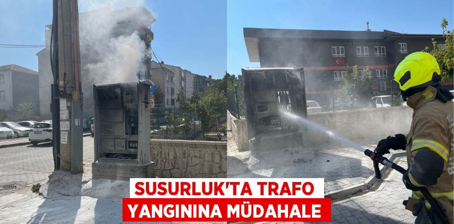 SUSURLUK'TA TRAFO YANGININA MÜDAHALE