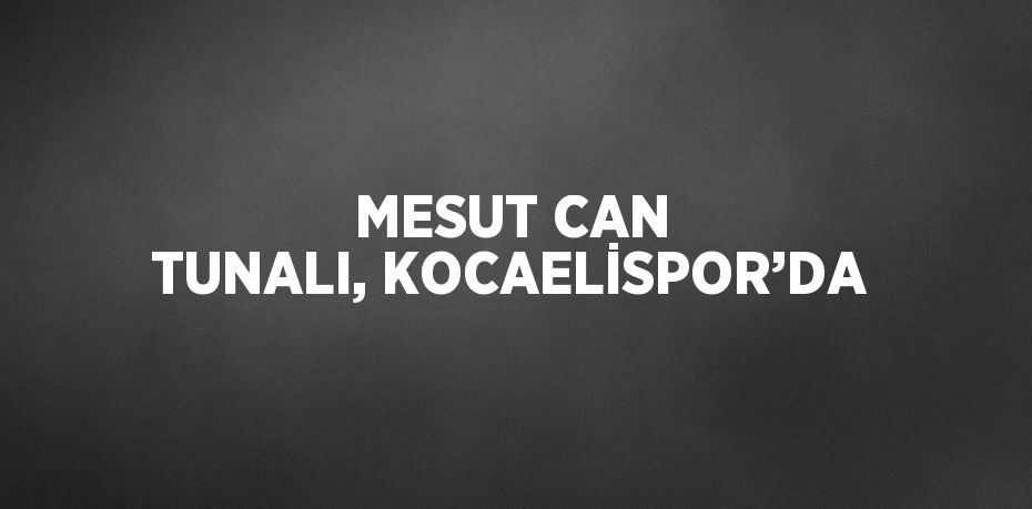 MESUT CAN TUNALI, KOCAELİSPOR’DA