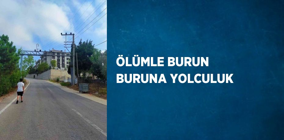 ÖLÜMLE BURUN BURUNA YOLCULUK