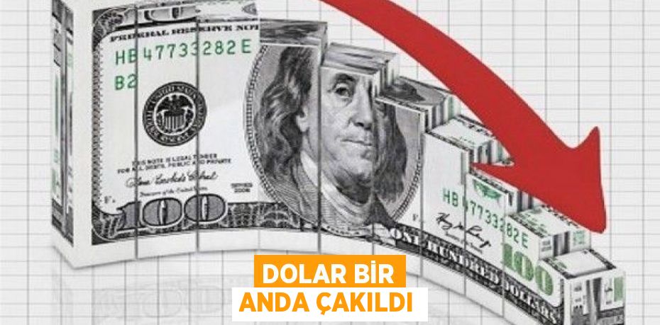 DOLAR BİR ANDA ÇAKILDI