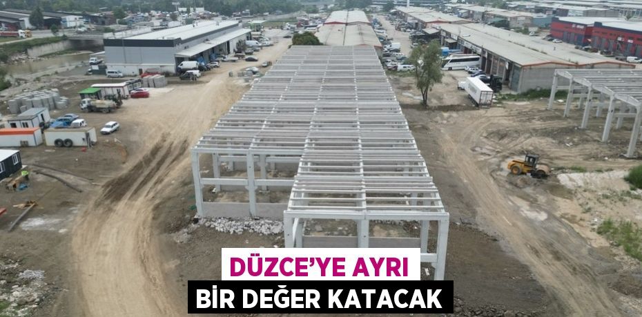 DÜZCE’YE AYRI BİR DEĞER KATACAK