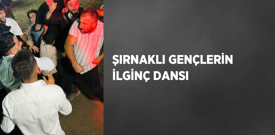 ŞIRNAKLI GENÇLERİN İLGİNÇ DANSI