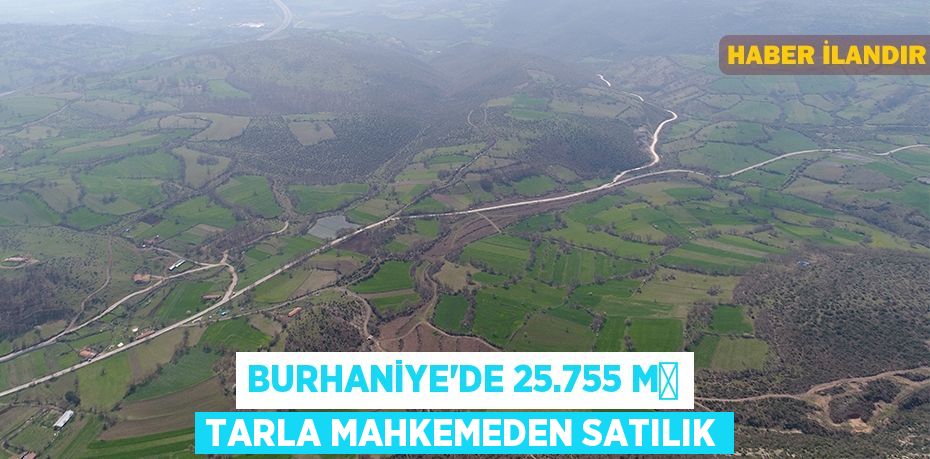 Burhaniye'de 25.755 m² tarla mahkemeden satılık