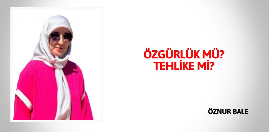 ÖZGÜRLÜK MÜ?  TEHLİKE Mİ?