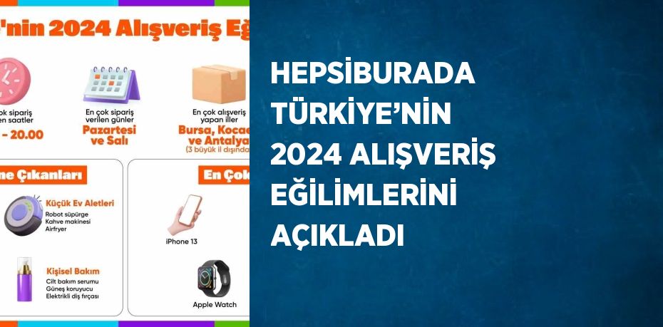 HEPSİBURADA TÜRKİYE’NİN 2024 ALIŞVERİŞ EĞİLİMLERİNİ AÇIKLADI