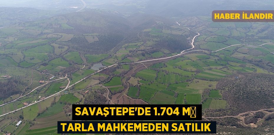 Savaştepe'de 1.704 m² tarla mahkemeden satılık