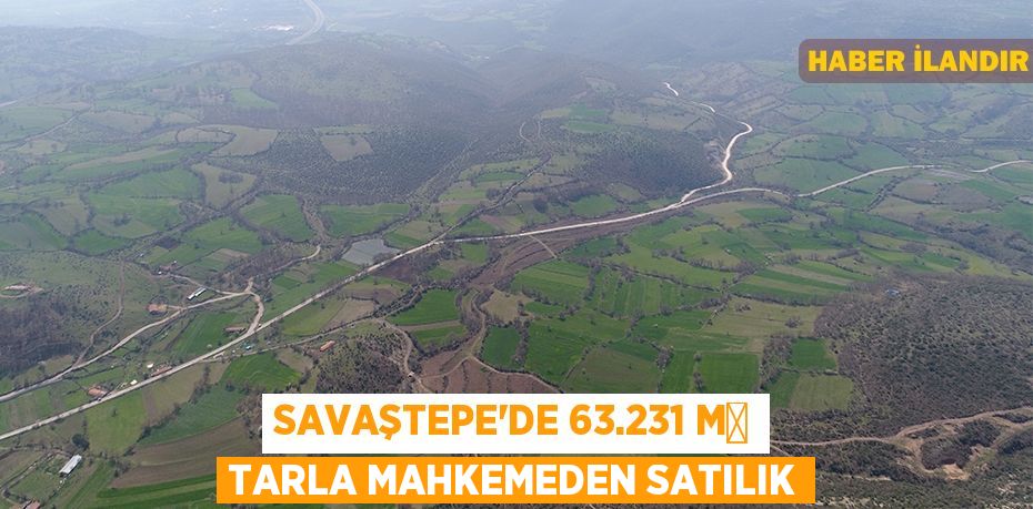 Savaştepe'de 63.231 m² tarla mahkemeden satılık