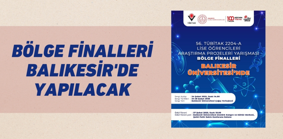 BÖLGE FİNALLERİ BALIKESİR'DE YAPILACAK