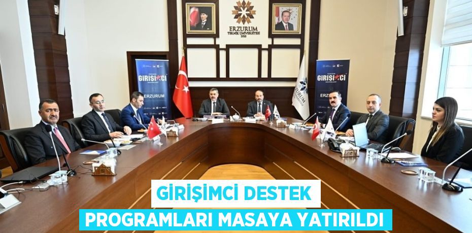 GİRİŞİMCİ DESTEK PROGRAMLARI MASAYA YATIRILDI